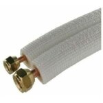 Prt a poser liaison bi tube frigorifique m1 climatisation 1 / 4 3 / 8 raccords prt montes 3 metres ...