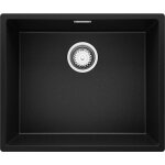 Primagran - evier cuisine en granit 56x47cm, lavabo 1 bac + kit de vidage, Évier à encastrer au meuble ... Primagran - evier cuisine en granit 56x47cm, lavabo 1 bac + kit de vidage, Évier à encastrer au meuble ...