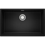 Primagran - evier cuisine en granit 76x47cm, lavabo 1 bac + kit de vidage, Évier à encastrer au meuble ... Primagran - evier cuisine en granit 76x47cm, lavabo 1 bac + kit de vidage, Évier à encastrer au meuble ...