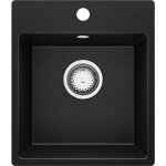 Primagran - evier cuisine en granit 38x44cm, lavabo 1 bac + kit de vidage, Évier à encastrer au meuble ... Primagran - evier cuisine en granit 38x44cm, lavabo 1 bac + kit de vidage, Évier à encastrer au meuble ...