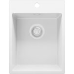Primagran - evier cuisine en granit 38x50cm, lavabo 1 bac + kit de vidage, Évier à encastrer au meuble ... Primagran - evier cuisine en granit 38x50cm, lavabo 1 bac + kit de vidage, Évier à encastrer au meuble ...