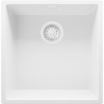Primagran - evier sous plan 46x47cm, evier en granit 1 bac + kit de vidage, �vier au meuble 50cm - london, ...