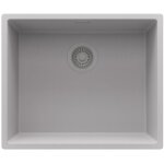 Primagran evier sous plan 56x47cm, evier en granit 1 bac + kit de vidage, �vier au meuble 60cm - london, ...