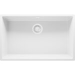 Primagran - evier sous plan 76x47cm, evier en granit 1 bac + kit de vidage, vier au meuble 80cm - london, ...