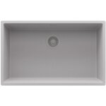 Primagran evier sous plan 76x47cm, evier en granit 1 bac + kit de vidage, vier au meuble 80cm - london, ...