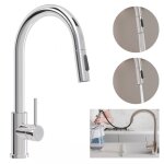 Primagran - robinet de cuisine 9010, robinet d'�vier rotation 360�, robinet haute pression, avec deux ...