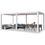 Toolport - primeyard pergola 3x6 m poteaux en aluminium blancs avec lames orientables en aluminium pavillon ... Toolport - primeyard pergola 3x6 m poteaux en aluminium blancs avec lames orientables en aluminium pavillon ...