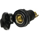 Prise 12v din  encastrer avec couvercle pour camping - car