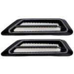 Prise d'air d�corative couverture, 2 pi�ces grille de ventilation lat�rale sortie lat�rales d�bit d'air ...