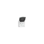 Legrand - prise saillle etanche plexo 20a 2p + t ip55 ik08 'a volet 90x90 gris
