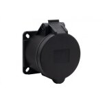 Prise de courant droite 32a / 5p 380v - 415v / fe / ip44 noire f7. 0170