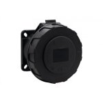 Prise de courant droite 32a / 5p 380v - 415v / fe / ip67 noire f7. 0172