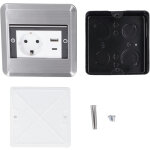 Prise de courant encastr�e au sol, prise 16a, port usb de type c, pour centre commercial, bureau, magasin ...