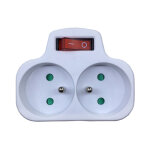 Memkey - prises lectriques avec interrupteur, multiprise 2 en 1 electrique murale fiche, prise murale ...