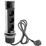 Prise encastrable de bureau chilitec, triple, usb - a + c