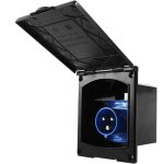 Prise encastr�e ext�rieure 16 a 220 a pour camping - car, �tanche et r�sistante aux uv, ip44, convient ...