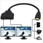 Prise hdmi 1 mle vers double hdmi 2 femelle y de cble de rpartiteur lcd led hd tv w931 l0cef