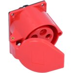 Prise industrielle 5 broches triphase, 32 a 220 - 380 v / 240 - 415 v, tanche, montage encastr, pour ...