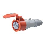 Prise mobile p17 ip44 16a 380 / 415v 3p + n + t plastique