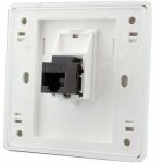 Prise murale rseau double canal at6 gigabit rj45 lan, prise de courant internet droite avant, 86x86mm ...