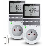 Prise programmable digitale, minuterie numérique journalier / hebdomadaire, programmateur prise electrique ... Prise programmable digitale, minuterie numérique journalier / hebdomadaire, programmateur prise electrique ...