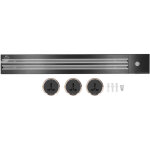 Prise de rail amovible murale double fente 60cm et 3 adaptateurs 250vac 8000w 32a universel