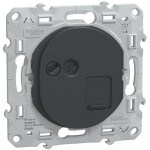 Prise rj45 cat. 6 stp grade 3 anthracite r�seaux vdi - ovalis - schneider