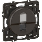 Prise rj45 c�liane blind�e cat�gorie 6 stp - enjoliveur noir et support - legrand