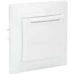 Prise schuko � clapet encastr�e - blanc - zyna zenitech