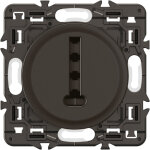 Prise t�l�phone c�liane 8 contacts en t - noir � �quiper d'une plaque - legrand