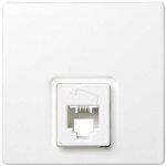 Prise t�l�phonique avec 4 contacts simon 73 loft 73480 - 60 blanc