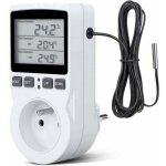 Prise thermostat, prise minuteur digital, prise programmable digitale avec sonde, minuterie numrique ...
