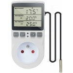 Prise thermostat regulateur de temperature numerique 220v chauffage refroidissement avec sonde, lcd prise ... Prise thermostat regulateur de temperature numerique 220v chauffage refroidissement avec sonde, lcd prise ...