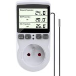 Prise thermostat, regulateur temprature numrique, prise programmable digitale avec sonde, minuterie ...