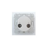 Schneider electric - prise tv - fm 1 entrée blanc ral 9003 sans plaque de finition fixation par vis ovalis ... Schneider electric - prise tv - fm 1 entrée blanc ral 9003 sans plaque de finition fixation par vis ovalis ...