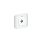 Schneider electric - prise tv simple iec 9. 52 encastr blanc complet avec plaque fixation vis / griffes ...