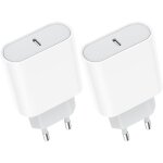 Prise usb c, chargeur rapide 2 - pack 20w for iphone 15 / 14, galaxy, pixel, usbc type c secteur mural ... Prise usb c, chargeur rapide 2 - pack 20w for iphone 15 / 14, galaxy, pixel, usbc type c secteur mural ...