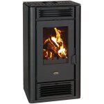 Prity - po�le � bois avec four k2 gt ? 8, 1 kw, noir graphite, classe a + , design moderne