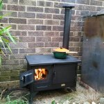 Prity - po�le � bois gs avec four int�gr� ? compacte et portable ? id�ale pour le camping et les cuisines ...