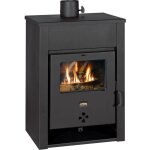 Prity - po�le � bois k13 d ? 12, 4 kw, classe a, noir graphite, design robuste