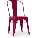 Privatefloor - chaise en acier de salle  manger - design industriel - nouvelle dition - stylix fuchsia ...