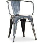 Privatefloor - chaise de salle  manger avec accoudoirs - design industriel - acier - nouvelle dition ...