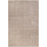 Privatefloor - grand tapis design contemporain et moderne - beige (160x230 cm) - rococo beige