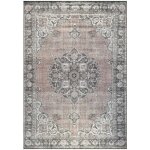 Privatefloor - tapis oriental vintage - (290x200 cm) - tary bleu