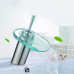 Pro et discount - robinet mitigeur cascade chromé pour vasque bec bas salle de bain Pro et discount - robinet mitigeur cascade chromé pour vasque bec bas salle de bain