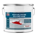 Peinture piscine b�ton, peinture polyur�thane pour piscine et bassin, �tanche et souple, b�ton, enduit, ...