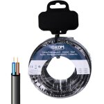 Edm - produit cable tuyau �lectrique 28724 noir 2 x 0, 75 mm 10 m h05vvv - f - brand ean : 8425998287240 ...