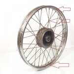 [produit d'occasion] jante avant origine pour moto honda 125 cb 1965 � 1967 occasion