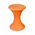 Produit de polissage pour tabouret en plastique en forme de sablier, orange