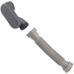 Profil bas 1 1 / 2 pouce siphon flexible pour baignoire douche tuyau de vidange plat sur pied